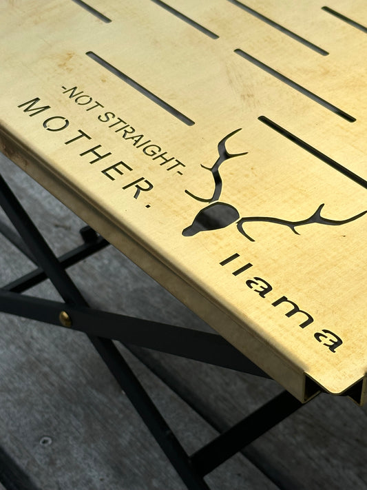 【ご予約・数量限定ダブルネーム】llama × MOTHER アウトドアテーブル “Revolution Nine”