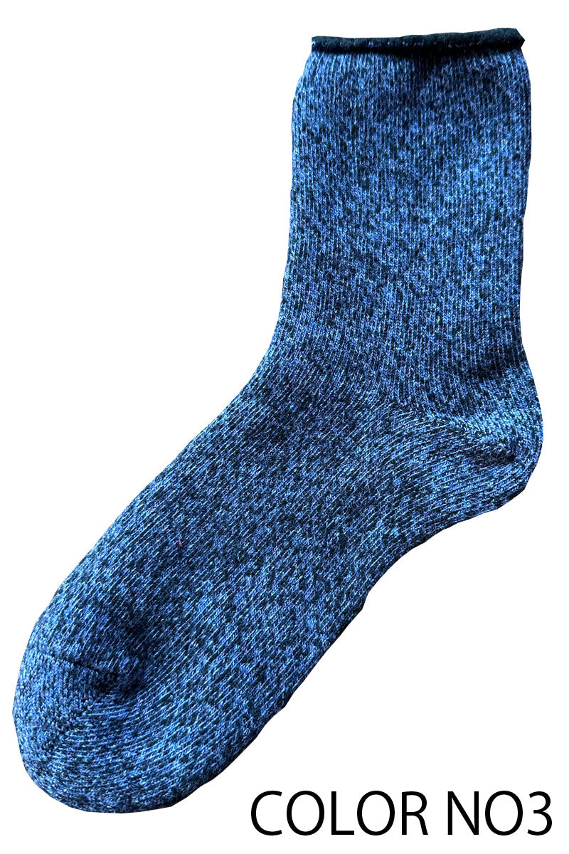 "Socks made with a hand-cranked knitting machine." 裏ボワ靴下 MENS WO001