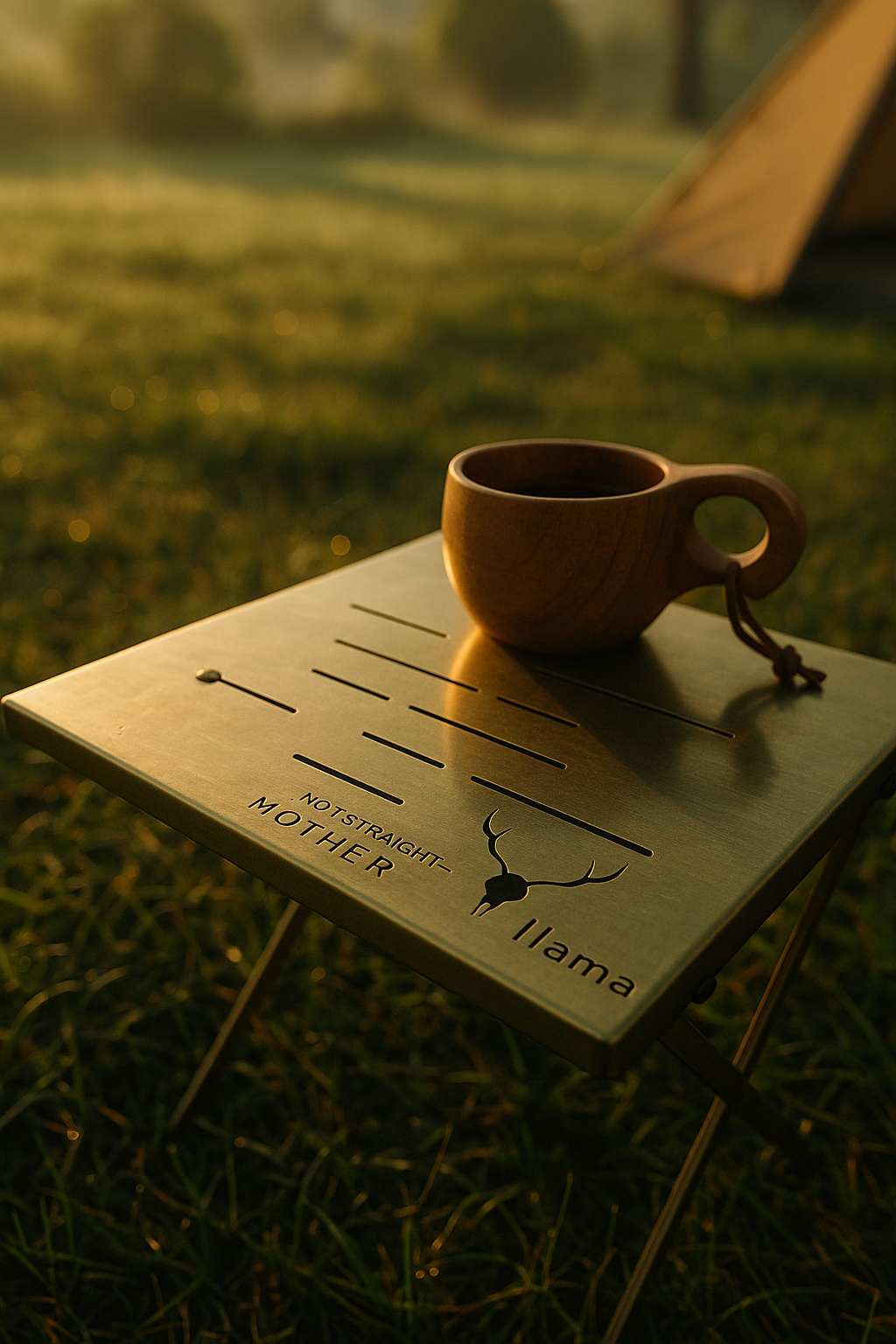 【ご予約・数量限定ダブルネーム】llama × MOTHER アウトドアテーブル “Revolution Nine”