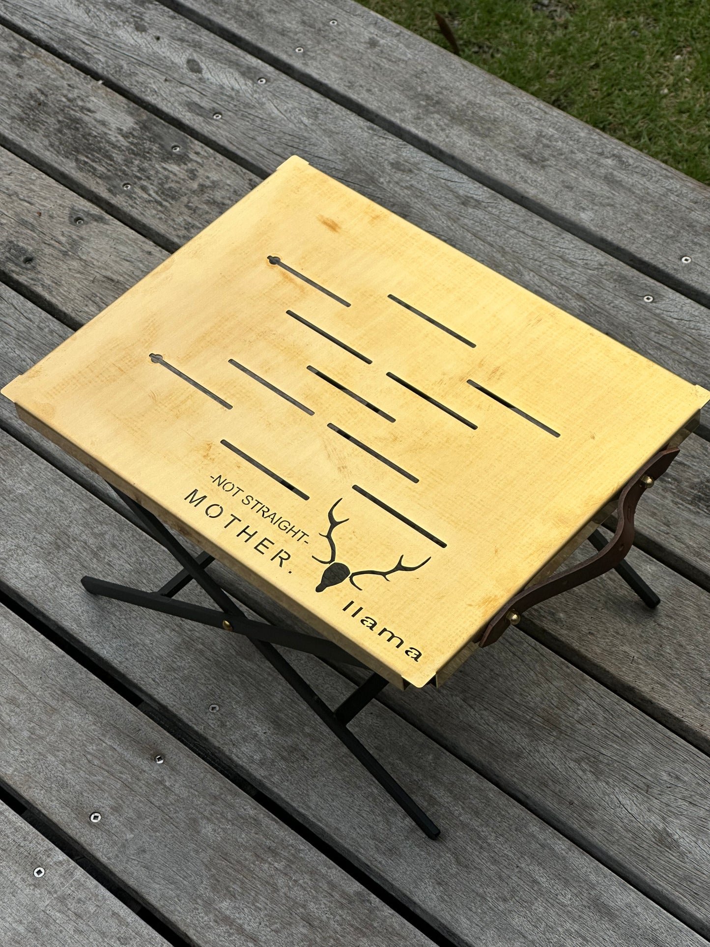 【ご予約・数量限定ダブルネーム】llama × MOTHER アウトドアテーブル “Revolution Nine”