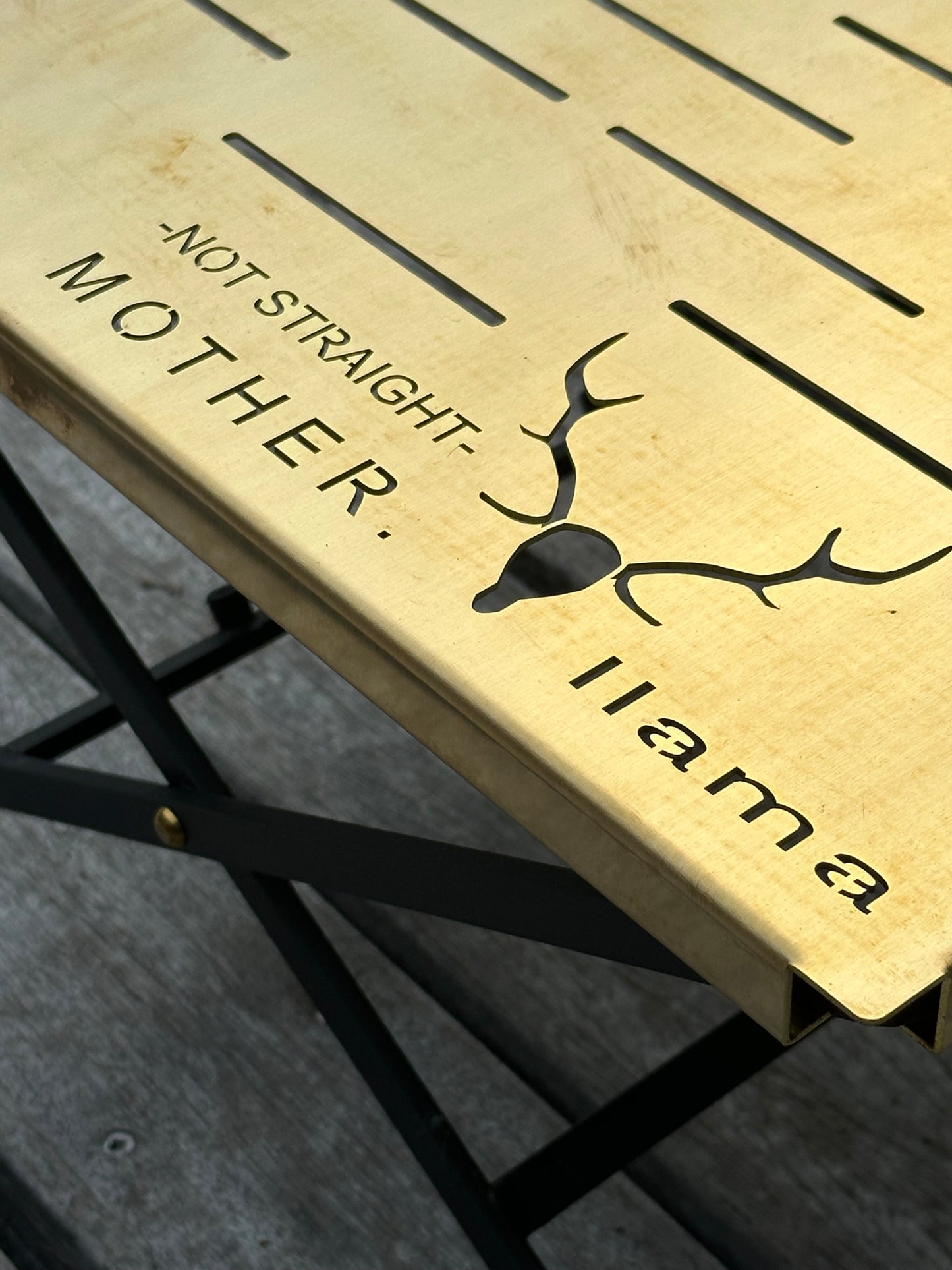 【ご予約・数量限定ダブルネーム】llama × MOTHER アウトドアテーブル “Revolution Nine”